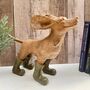 24cm Wind In The Face Dog In Boots Figurine Ornament Country Decor Dog Lover Gift, thumbnail 1 of 7