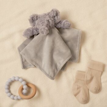 Personalised Elephant Baby Comforter, 2 of 4