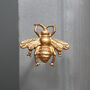 Antique Gold Finish Bee Door Knob Handle, thumbnail 1 of 3