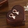 Sterling Silver Cute Octopus Dangle Huggie Hoops, thumbnail 3 of 10
