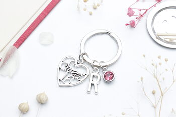 Personalised Sweet Sixteen 16th Birthday Girl Keyring Sixteenth Present, 2 of 9