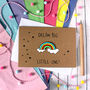 Personalised New Baby Rainbow Card, Dream Big, thumbnail 8 of 8