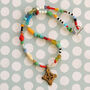 Beaded Necklace With Ethiopian Cross, thumbnail 5 of 9
