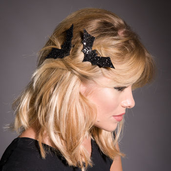 Glitter Bat Hair Clip 30 Available Colours, 2 of 6