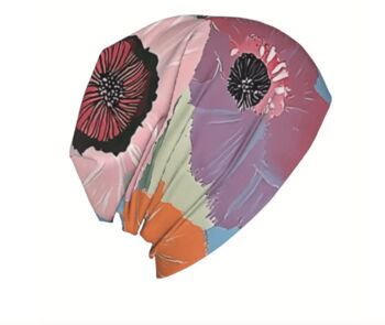 Chemo Headwear Beanie Hat Bandana Mixed Flowers Super Soft, 2 of 5