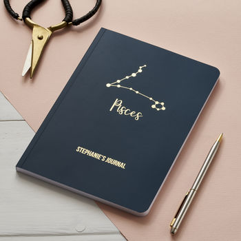 Personalised Star Sign Constellation Notebook, 10 of 12