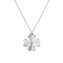 Four Leaf Clover Necklace – Silver/Gold Vermeil, thumbnail 5 of 8