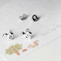 Squirrel Stud Earrings In Sterling Silver, thumbnail 2 of 7