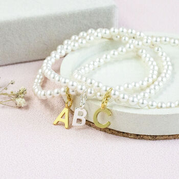 Personalised Bridesmaids Pearl Charm Bracelet, 3 of 9