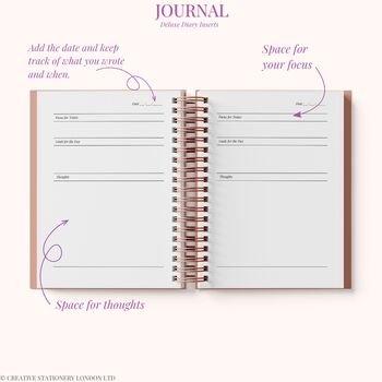 Personalised Luxury 2025 Weekly Diary| Planner| Lavender, 5 of 10