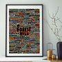 Forest Hill Typographic Print, thumbnail 1 of 3