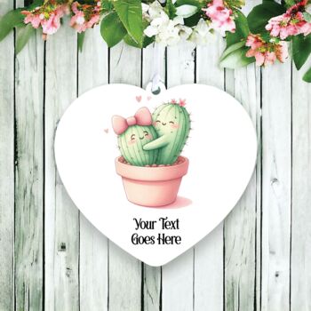 Personalised Cute Cactus Love A, 2 of 2