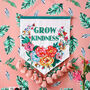 Grow Kindness Embroidered Wall Hanging, thumbnail 2 of 2