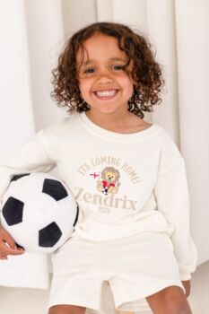 It's Coming Home! World Cup 2026' Personalised Name Football Sweatshirt, 3 of 4