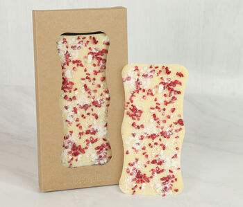 Eton Mess White Chocolate Slab– Raspberry And Meringue Chocolate Bar, 2 of 2