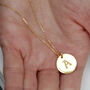 Personalised Initial Disc Necklace, thumbnail 4 of 6