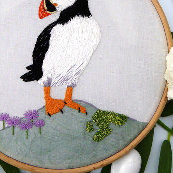 Puffin Embroidery Kit, 3 of 7