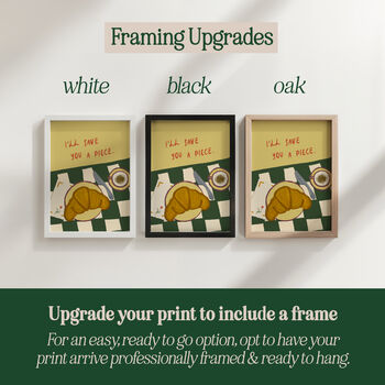 I'll Save You A Piece Croissant Print, 5 of 11