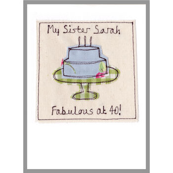 Personalised Cake Birthday Card For Her, 9 of 12