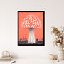 Fairy Fungi Toadstool Fly Agaric Coral Wall Art Print, thumbnail 4 of 6