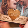 Personalised Wooden Photo Holder Frame For Valentine's, thumbnail 2 of 4