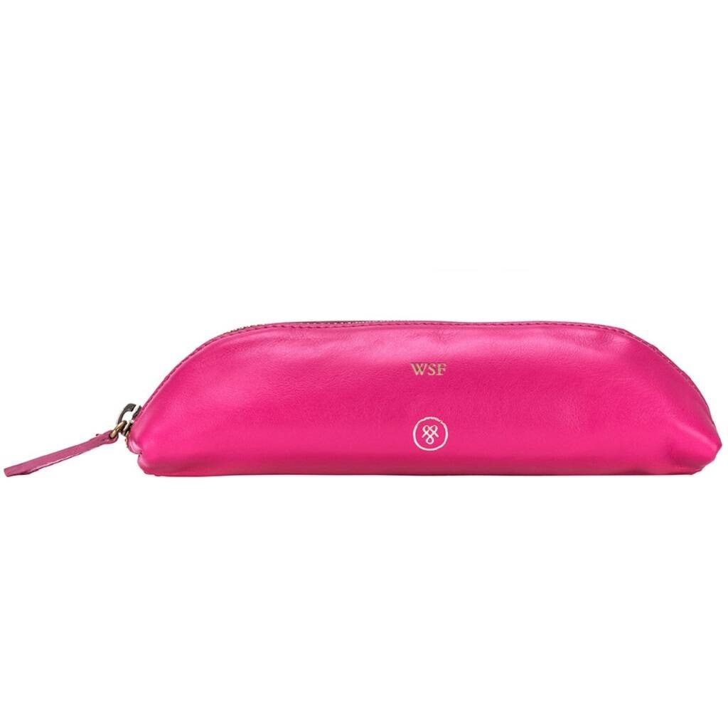 Luxury Personalised Leather Pencil Case 'Felice Nappa' By Maxwell Scott ...