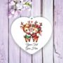 Personalised Cute Animal Couple Reindeer Decoration, thumbnail 2 of 2