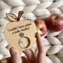 Personalised Message Reveal Wheel Apple Teacher Gift, thumbnail 5 of 6