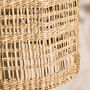 Woven Seagrass Cloche Pendant Light Shade, thumbnail 4 of 5