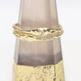 18ct Gold Plated And Crystal Stacking Ring Set, thumbnail 2 of 4