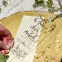Wedding Save The Date Botanical Acrylic Bookmark, thumbnail 2 of 3