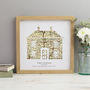 Personalised Vintage Map House Print, thumbnail 1 of 7