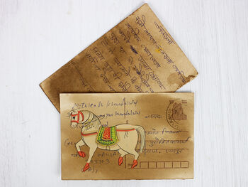 Hand Painted Vintage Indian Postcard Mix Set Of Five, 2 of 6