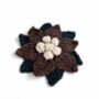 Crochet Cashmere Flower Corsage, thumbnail 4 of 5