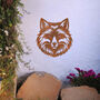 Metal Fox Head Wall Art Outdoor Garden Decor Gift Idea, thumbnail 8 of 10