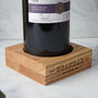 Oak Wine Bottle Holder 'Grandad Aged To Perfection' | Special Gift | Birthday | Oak | Wine Gift | Grandad Gift, thumbnail 1 of 2