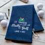 It Takes A Lot Of Balls Novelty Golf Towel, thumbnail 1 of 12