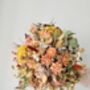 Sunwashed Apricot Dried Bouquet With Leucadendron And Straw Flowers, thumbnail 4 of 5