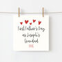 First Father's Day As A Grandad Personalised Heart Card, thumbnail 1 of 4