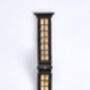 Black And Beige Apple Watch Strap, Unisex Band, thumbnail 4 of 5