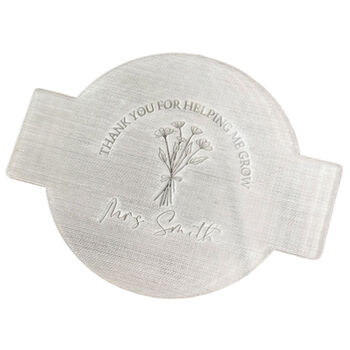 Personalised Teacher Thank You Cupcake Icing Stamp, 2 of 6