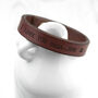 Personalised Men's Brown Italian Leather Bracelet Gift, thumbnail 1 of 4