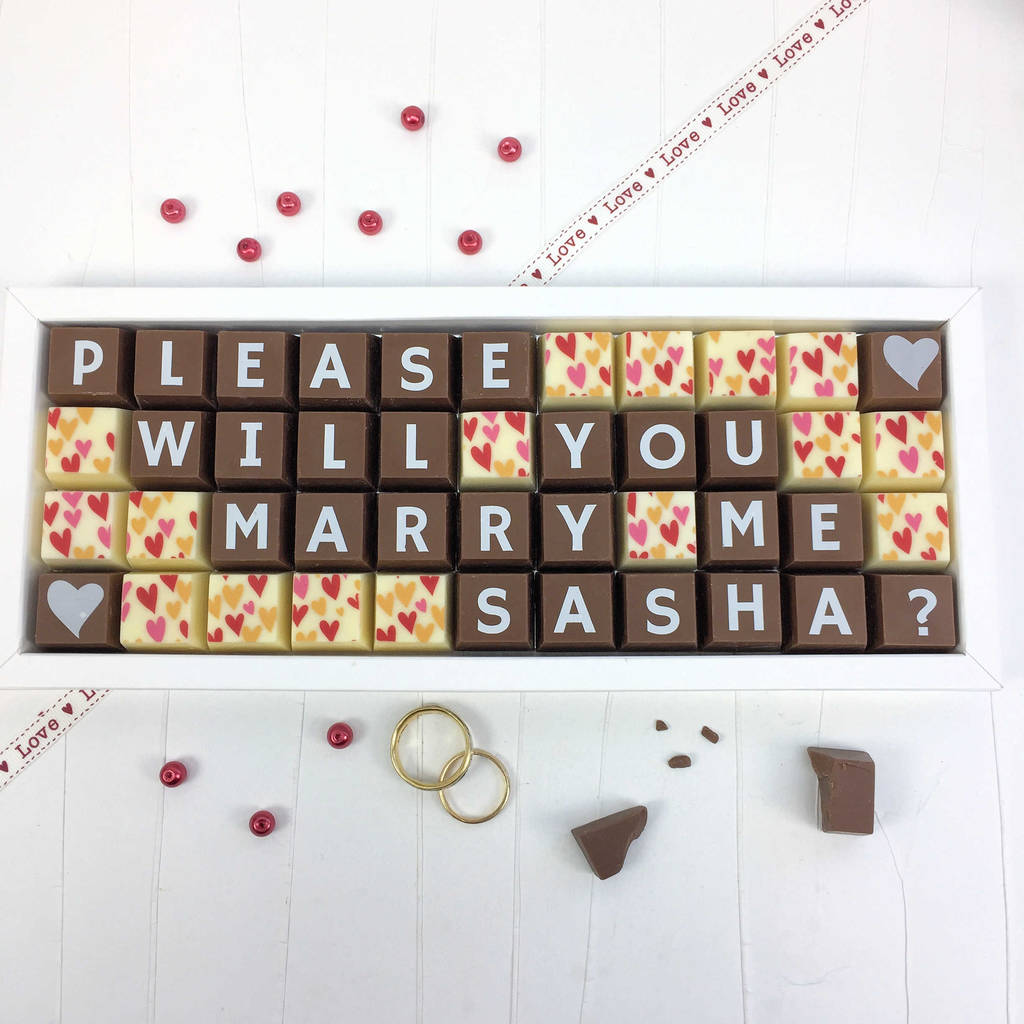 Personalised Please Will You Marry Me Chocolate Gift, 1 of 5