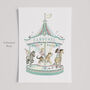 Personalised Childrens Circus Carousel Wall Art Print, thumbnail 12 of 12