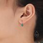 Genuine Malachite Pear Cut Drop Hook Earrings, thumbnail 7 of 10