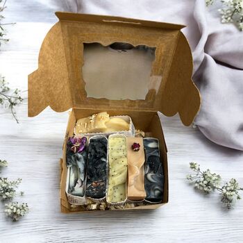 Gift Box2 Six Small Bars Handmade Soap With Seed Paper, 8 of 10