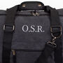 Personalised Black Canvas Overnight Bag, thumbnail 4 of 6