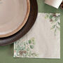 Winter Green Christmas Paper Napkins 10 Pack, thumbnail 1 of 3