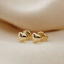 9ct Gold Heart Stud Earrings, thumbnail 1 of 6