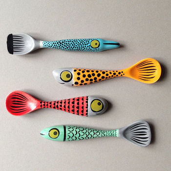 Handmade Ceramic Fish Spoons, 2 of 4